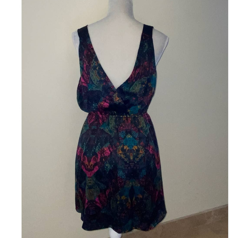Black Backless Patterned Dress Bcbgeneration Size… - image 2